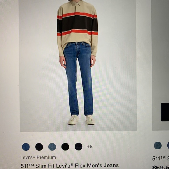 2 Levi’s 511 slim-fit flex mens jeans - Picture 12 of 12